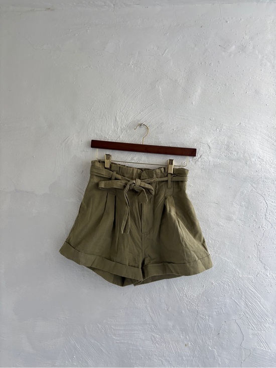 Good Luck Gem Pants - Womans High Rise Paperbag Short size medium